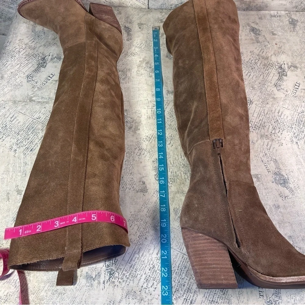 Gianni Bini Bhanks Suede Over the Knee Tall Boots Women’s Designer Boots